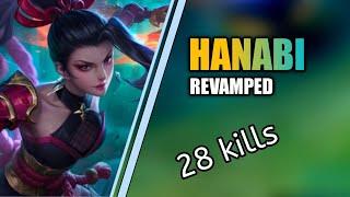 Hanabi revamped 2023 28 kills best item - mobile legends