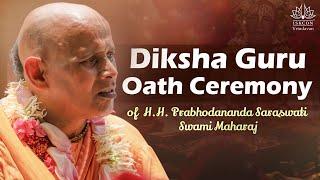 HH Prabhodananda Saraswati Swami Maharaj Diksha Guru Oath Ceremony.