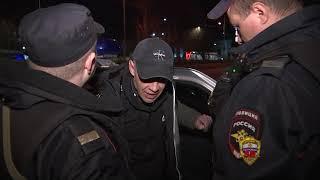 Район Останкино ночное дежурство с экипажем патрульно-постовой службы полиции