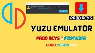 Yuzu Prod Keys & Firmware Update 17.0.1 Setup Guide Version