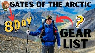 My Backpacking Gear List  Gates of the Arctic ️