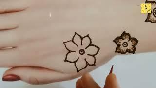 Simple and attractive Arabic Flower Mehndi Design  easy to make mehndi design #just4mehndi