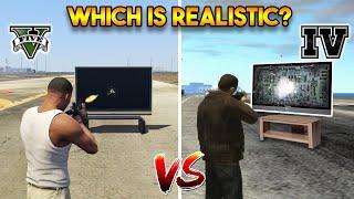 GTA 5 VS GTA 4 WHICH IS MORE REALISTIC?