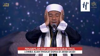 Penampilan Dhiyauddin di Final Lomba Azan Tingkat Dunia di Arab Saudi