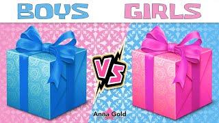 4k CHOOSE YOUR GIFT    GIRLS VS BOYS    Escolha seu presente  Elige Tu Regalo   Anna Gold 