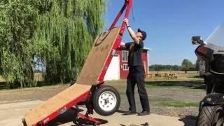 Harbor Freight Folding Trailer - Unfolding and Folding