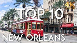 TOP 10 Things to do in NEW ORLEANS  NOLA Travel Guide 4K