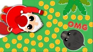 LEGENDARY SANTA THROWING INFINITE COINS IN MOPE.IO