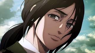 Attack on titan final season Pieck and Eren without the blur