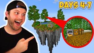 Build A Secret Tree Base In SkyBlock Days 4-7