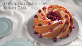 Lemon and Cranberry Bundt Cake  Kitchen Machine MK-CM300 CIS Panasonic