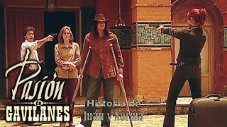 Pasion de Gavilanes Juan y Norma - Dinora y Fernando escapan con Juan y Gabriela