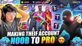 Free Fire Thief Came To My House And Asked Me To Make His NOOB Id PRO RIP Diamond -Garena FreeFire