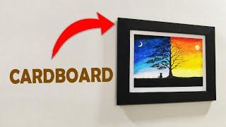 CARDBOARD PICTURE FRAME  DIY frame out of cardboard