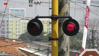 SUPER HEAVY DUTY LED POWERFUL RAILROAD CROSSING JAKARTA 2023 BERTEMU KERETA API KRL PURBA