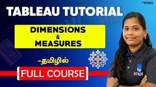 Explain Dimensions & Measure  Tableau Tutorial For Beginners in Tamil  Tableau Full Course