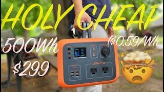 Cheapest Lithium Battery? BLUETTI AC50S 500Wh Portable Power Station  Solar Generator Review