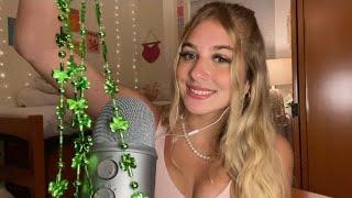 ASMR Green Triggers  St. Pattys  Tapping Scratching Whispering