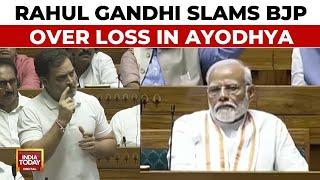 BJP Lost Ayodhya Seat Despite Ram Mandir Rahul Gandhi Slams BJP Over Loss In Ayodhya  India Today
