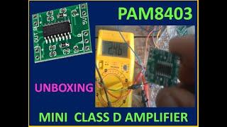 Mini Amplifier 3W using PAM8403