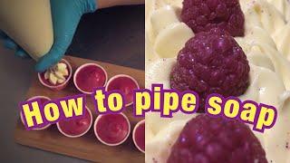 HOW TO PIPE SOAP  consistency-techniques-different tips to use