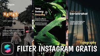 FILTER INSTAGRAM GRATIS 2020 TYPOGRAPHY KEREN • TINGGAL UPLOAD