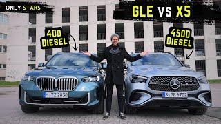 Mercedes GLE 450D vs BMW X5 40d - Comparsion and Driving Review of both Diesel versions 