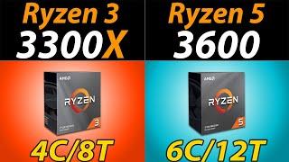 R3 3300X vs. R5 3600  4-Cores vs. 6-Cores How Much Performance Difference?