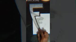 3d drawing easy with pencil only #shorts #youtubeshorts #drawing #3ddrawing #letterdrawing