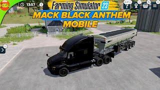 Mack Black Anthem with Loading Wagon for Trucks  Farming Simulator 23 Mobile fs23