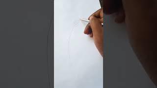 diy ഈ മയിൽ‌പീലി ആർക്കും വരക്കാം#shorts #youtubeshorts #trending#viral #pencildrawing #simpledrawing