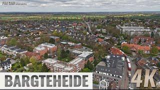 Bargteheide Germany  Wurth Lübecker Straße Rathausstraße - Aerial Pan - Luftpanorama - 4K - 0195