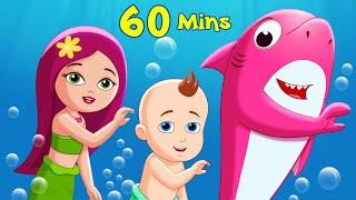 Baby Shark + More Nursery Rhymes & Baby Songs  FunForKidsTV 1 HOUR