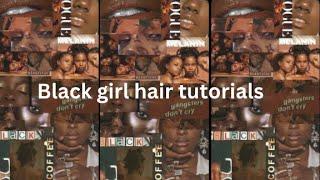 Black girl hair tutorials TikTok compilation