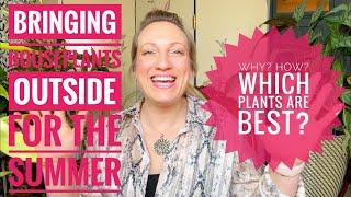 BRINGING INDOOR PLANTS OUTSIDE FOR THE SUMMER  Why and How to do it