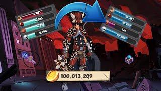 Hero Zero  100.000.00 Coins  Hammer  Brainless  Exp Tournament Box 