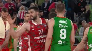 AdmiralBet ABA League 2223 highlights Round 3 Cedevita Olimpija - C. zvezda Meridianbet 24.4.23