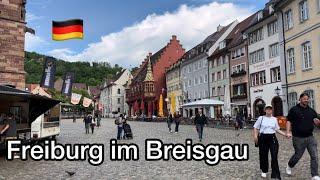 4K Freiburg im Breisgau Walking Tour May 13 2024 City Walk Germany 