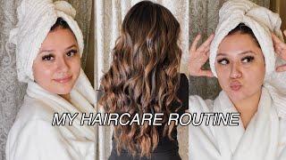 MY HAIRCARE ROUTINE WITH TAPE IN EXTENSIONS  LENA MARTINEZ