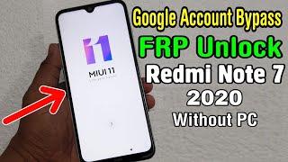 Redmi Note 7 M1901F7I FRP Unlock Google Account Bypass 2020 Without PC