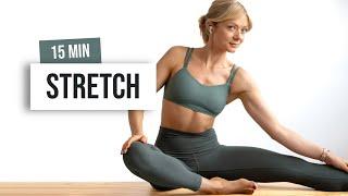DAY 7 Back to Basics - 15 MIN FULL BODY STRETCH For Rest Day Improve Mobility & Flexibility