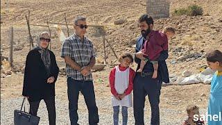 Babazadeh Familys Return from the US Cave Visit Tent Setup and Cave Door Construction