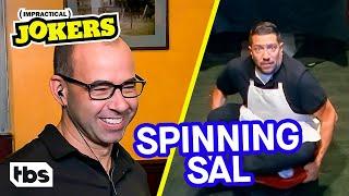 Sal’s a Spinning Server at a Restaurant for His Punishment Clip  Impractical Jokers  TBS