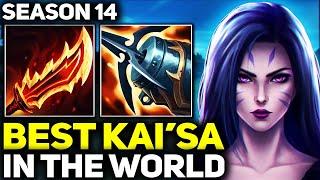 RANK 1 BEST KAISA IN SEASON 14 - AMAZING GAMEPLAY  League of Legends