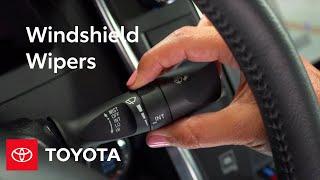 Toyota How-To Windshield Wipers  Toyota