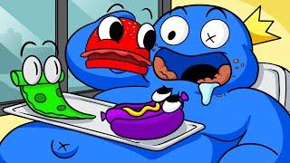 The RAINBOW FRIENDS are FOOD? Cartoon Animation