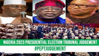 Nigeria 2023 Presidential Election Tribunal Judgement