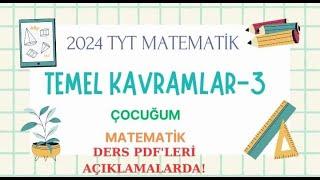 TYT MATEMATİK TEMEL KAVRAMLAR-3