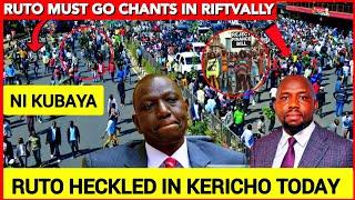 Moment of shame Ruto HECKLED and Rejected in Kericho county today by GEN-Z over lies &fake promises