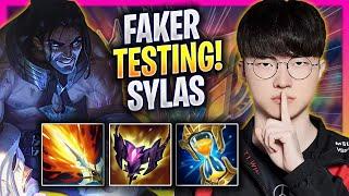 FAKER TESTING SYLAS IN KOREA SOLOQ - T1 Faker Plays Sylas MID vs Smolder  Season 2024